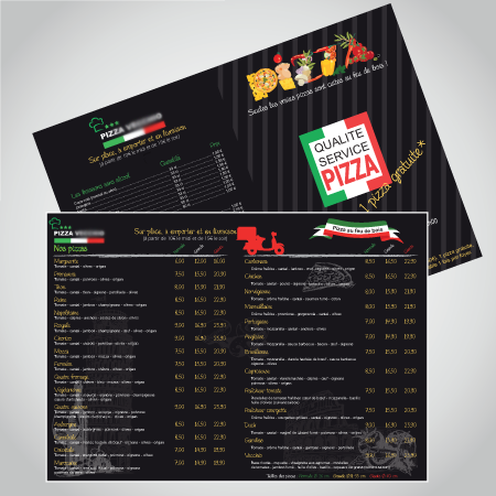 Flyer pizza format A5